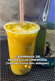 Caipiroska cremosa de maracuja