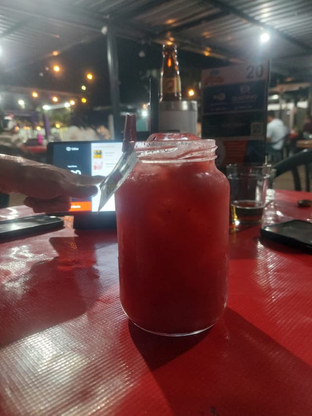 Caipiroska de morango