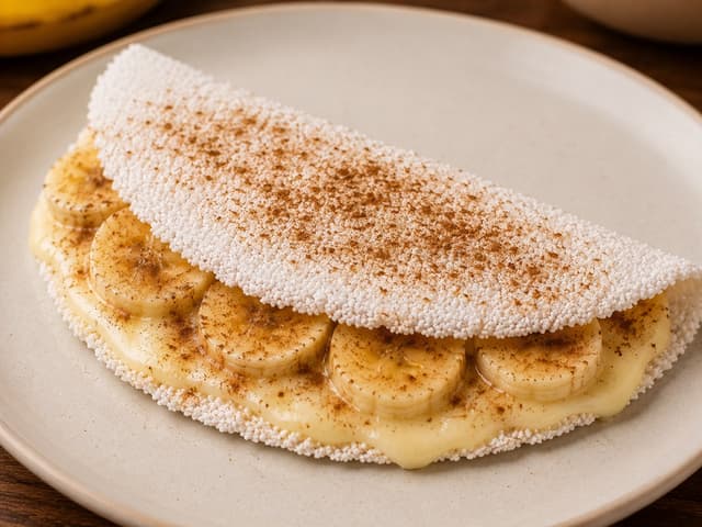 Tapioca de Banana e Canela