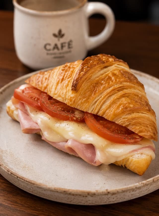 Croissant de Presunto e Mussarela
