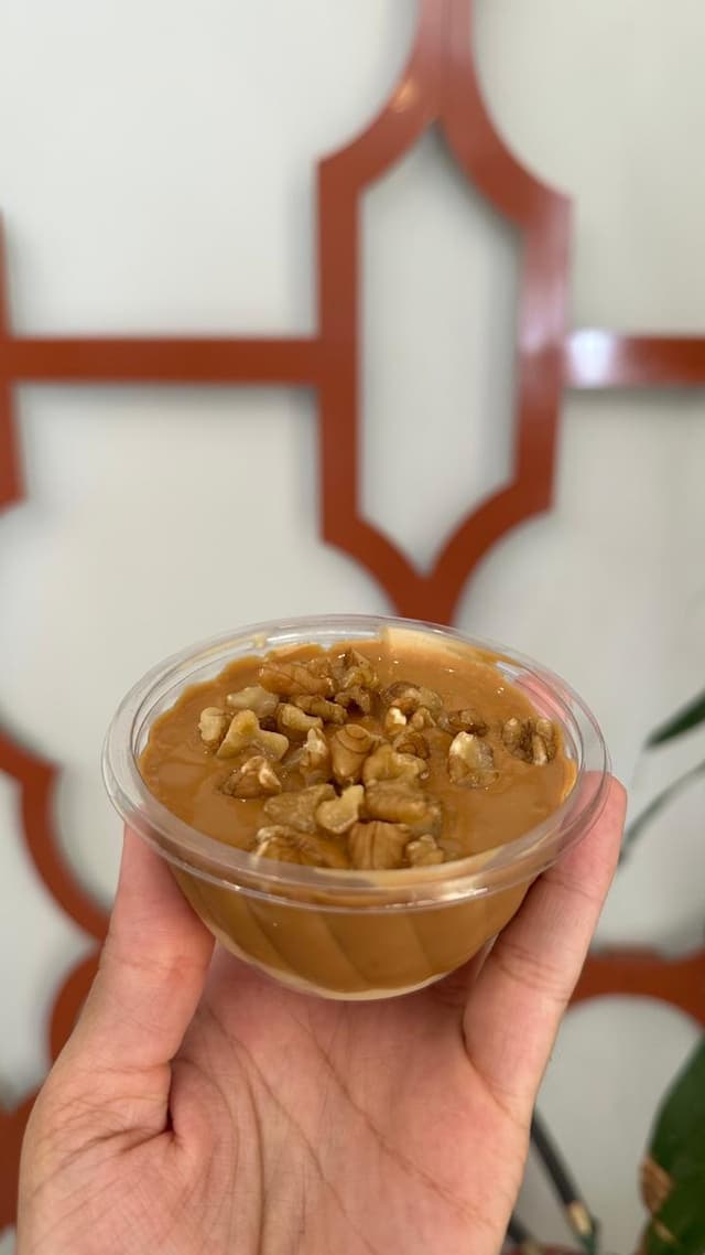 Pavê de Doce de Leite Zero com Nozes
